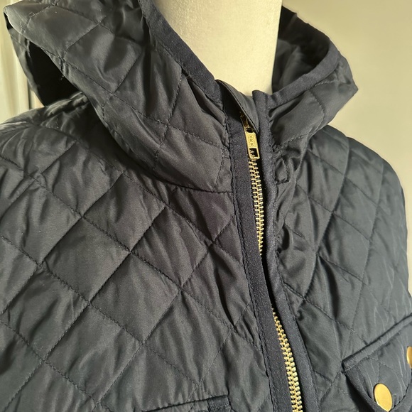J.Crew Navy Quilted Field Jacket Size XS Like New - Picture 7 of 11